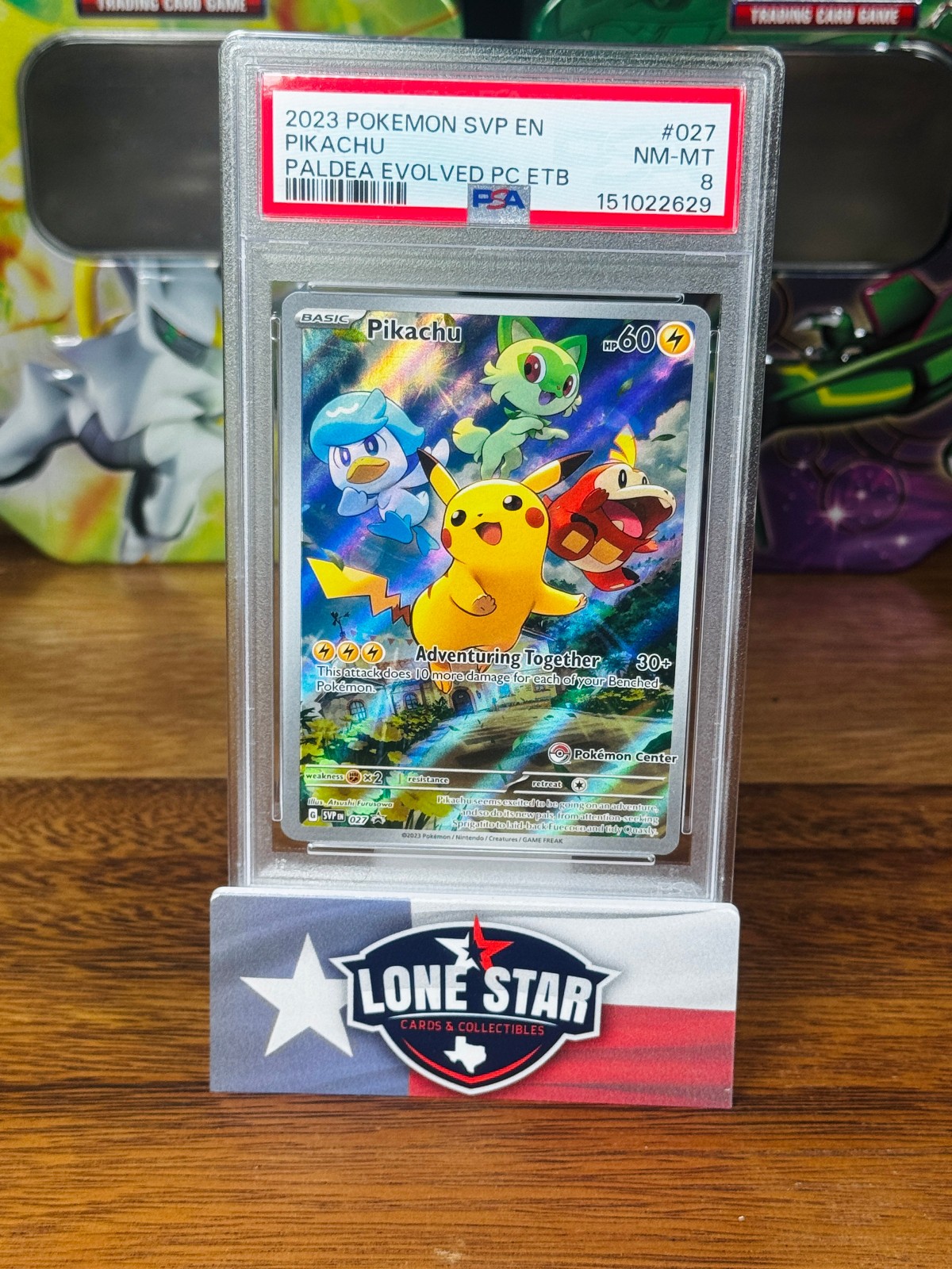 Pikachu 2023 Scarlet & Violet: Black Star Promo #SVP027 Paldea