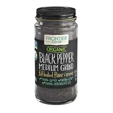 Organic Black Pepper Medium Grind 1.80 Oz