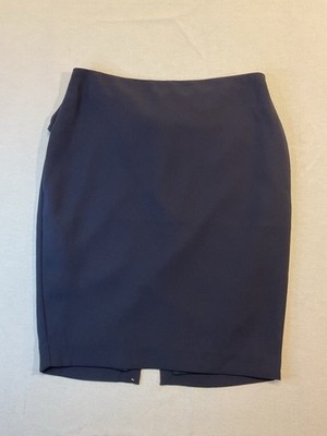 Express Women's Navy Blue Pencil Straight Skirt w/Bow & Zipper on Back