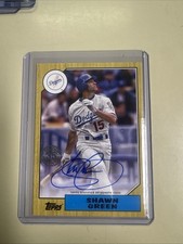 2022 Topps Update Shawn Green 1987 Topps Baseball Autograph  #87BA-SG