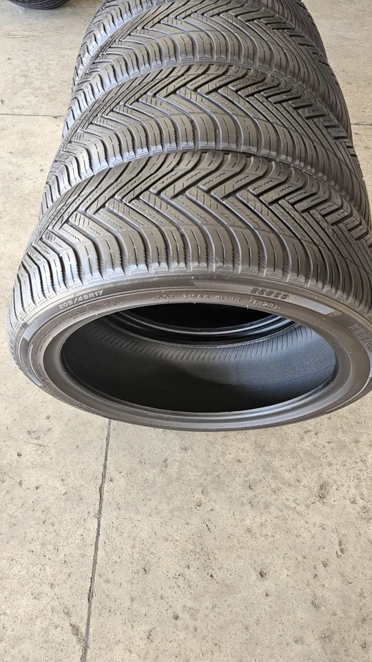 N°4 GOMME 205/45 R17 88V M+S HANKOOK KINERGY 4S 2 4 STAGIONI USATE DOT2023 - Immagine 4 di 4