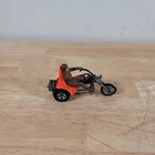Vintage Hot Wheels RRRUMBLER 3 Squealer Orange With Brown Rider Read Desc
