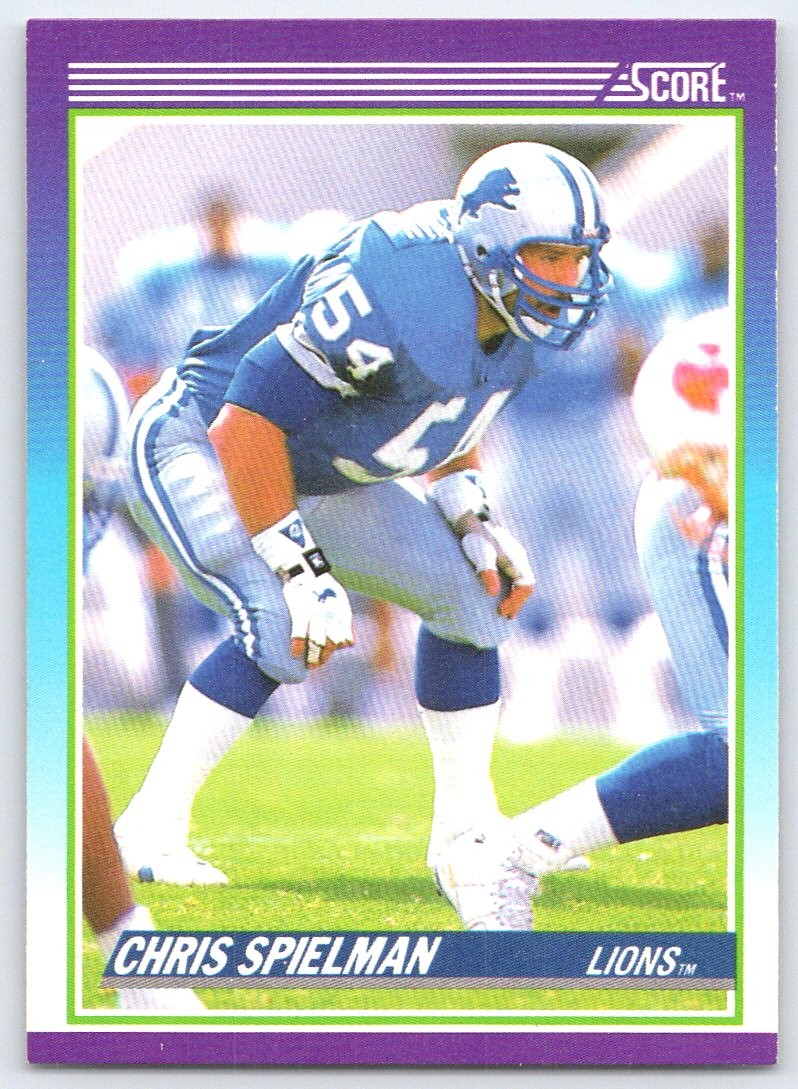 1990 Score 100 Hottest #17 Chris Spielman Detroit Lions