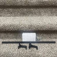 Signature Hardware SHLZ24TBMB 24  Lentz Towel Bar Matte Black
