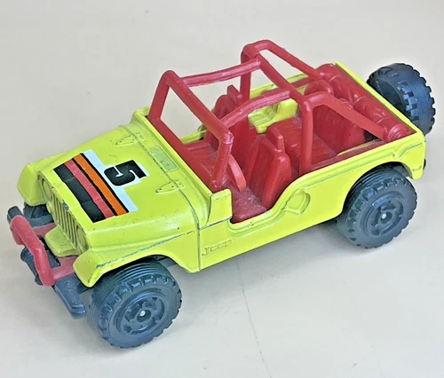 Corgi Juniors Jeep Wrangler Renegade Yellow 1985 Vintage Diecast 4x4