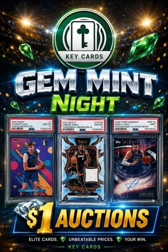 Key Cards Gem Mint Night