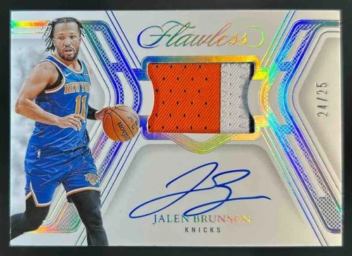 2024-25 Panini Flawless Jalen Brunson Signature Prime Patch Auto #24/25 Knicks