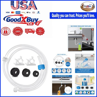#ad #ad 39 Inch Under Sink Soap Dispenser Extension Kit with Check Valve Food Grade ... $10.96