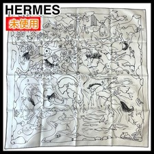 HERMES Scarf Kale90 Thousand One Rabbit