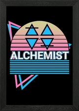 Alchemist Retro Alchemy Framed Wall Art Poster Canvas Print Picture