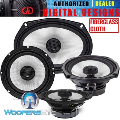 pkg DD AUDIO D-X6.b 6.5'' FIBERGLASS SPEAKERS + D-X6x9b 280W COAXIAL SPEAKERS NEW