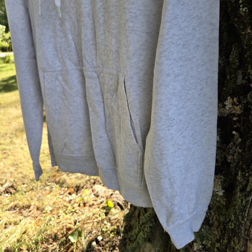 Nike Women's Size Medium Fleece Funnel Neck Pullover Hoodie Sweatshirt Gray - Picture 4 of 13