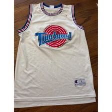Vintage Champion Michael Jordan Space Jam Tune Squad Jersey Mens Large White 23