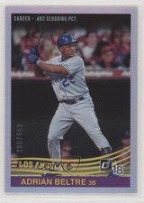 2018 Panini Donruss Retro 1984 Stat Line Career /482 Adrian Beltre #266 HOF 04br
