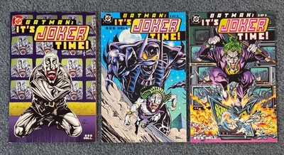 Batman: It's Joker Time #1-3 Complete Set DC Comics 2000 Bob Hall Unread - NM