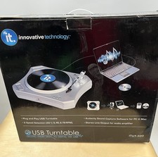 It Innovative Technology ITUT-300 USB Turntable New In Box