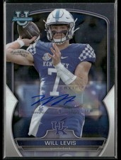 2022 Bowman University Football Will Levis #5 Chrome Auto