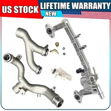 Upgraded Metal. Coolant Water Pipe Hoes System Kit Fit Jaguar Land Rover 5.0L