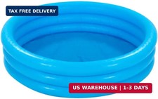 INTEX 58426EP Crystal Blue Inflatable Kiddie Pool, 58in x 13in, for Ages 2