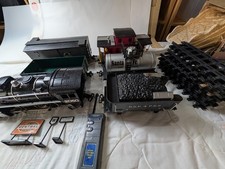 Scientific Toys Eztec G Scale Train Set Engine, 5 Cars, Remote, Tracks, More
