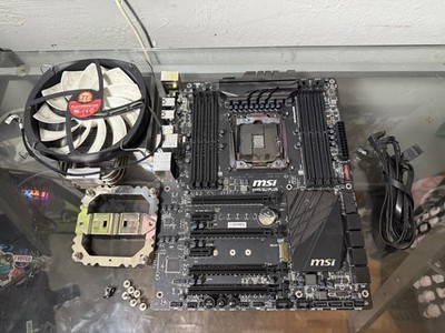 MSI X99S SLI PLUS, LGA 2011-3, Intel Motherboard With CPU cooler 