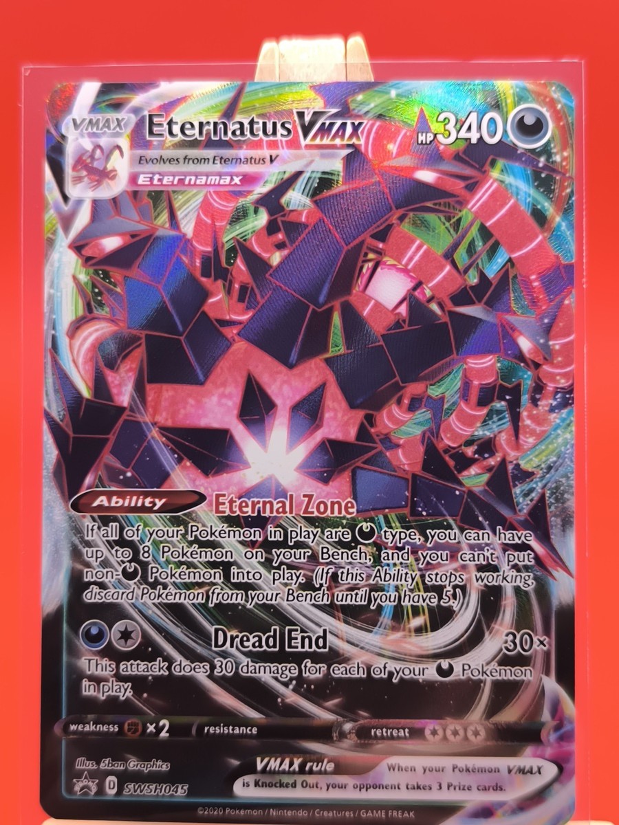 Eternatus VMax SWSH045 Full Art Textured Holo Ultra Rare Promo Pokemon Card New | eBay Eternatus VMax SWSH045 Full Art Textured Holo Ultra Rare Promo Pokemon Card New | eBay