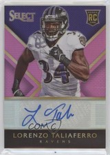 2014 Panini Select Rookie Fuchsia Prizm /199 Lorenzo Taliaferro #RA-LT Auto n1u