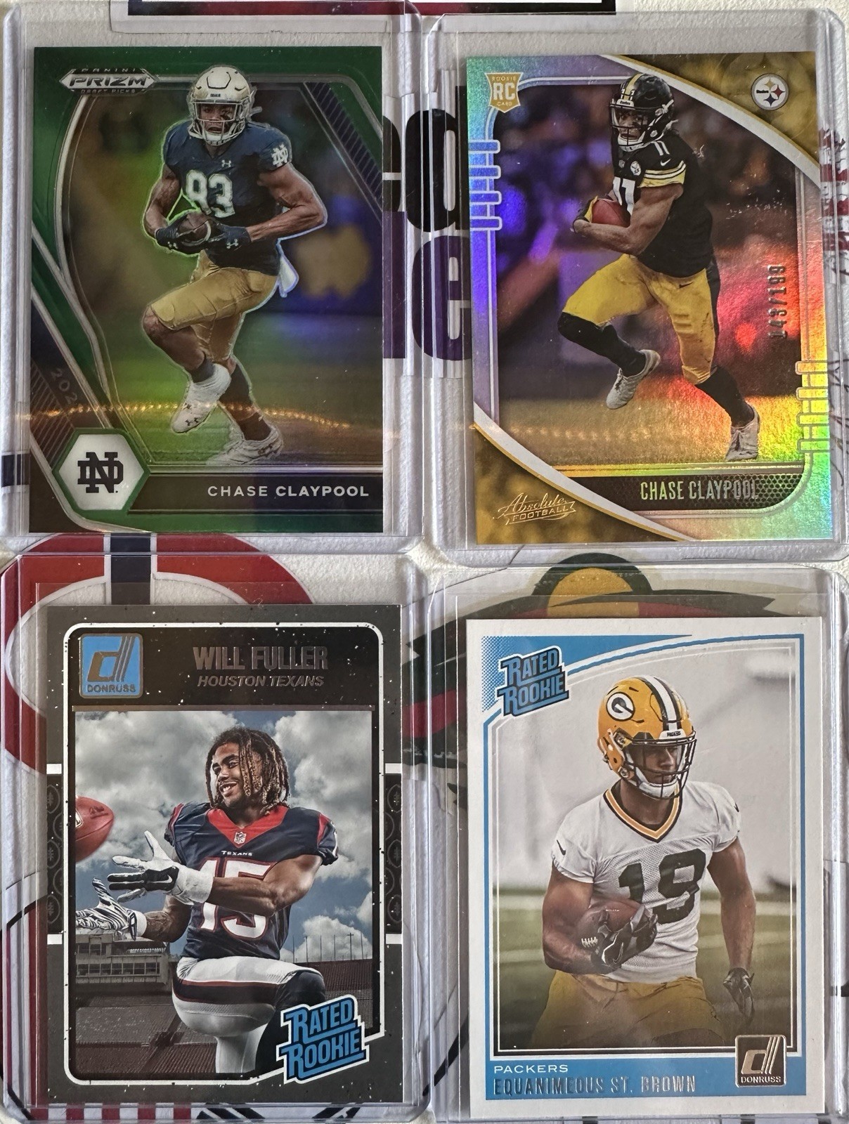 Notre Dame Fighting Irish WR Greats Rookie Parallel Lot(8 cards) /199