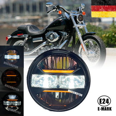 5,75 Zoll  LED Scheinwerfer Universal Hauptscheinwerfer Motorrad Hi/Lo Beam DRL