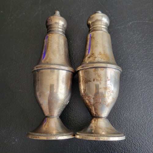 Vintage Duchin Creation Sterling Silver 925 Salt and Pepper Shaker Weighted MCM - Picture 5 of 8