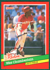 Wes Chamberlain - 1991 Donruss The Rookies #3 - Philadelphia Phillies Baseball