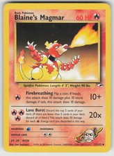 Blaine's Magmar 37/132 Uncommon Gym Heroes Pokemon Unlimited Heavily Played on eBay