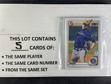 Brown, Zack - 2020 Bowman 1st Edition Paper - 5 Card Special