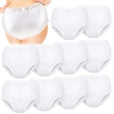 10 Pcs Waterproof Incontinence Underpants Plastic Pants Incontinence Leak Pro...