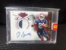 NFL C.J. Spiller Bills Rookie Card 2010 Panini Autograph Jersey #206 /399. rookie card picture