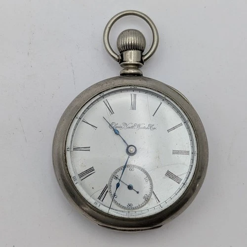 1895 Elgin 18s Grade 73 Pocket Watch 7J Gilt Full Plate Parts/Repair Bad Balance