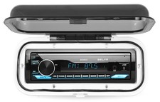 Universal Flipup White WaterResistant Marine Radio Cover