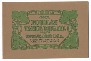 Findlay, OH Table Mfg Co. Pedestals Tabourets Furniture ...