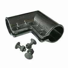 allFENZ Gate Elbow Split, Galvanized, 1-3/8"