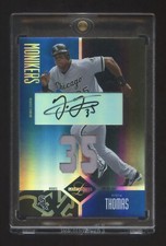 FRANK THOMAS 2004 LEAF LIMITED AUTOGRAPH PRIZM REFRACTOR #ED 05/25 DUAL JRY HOF