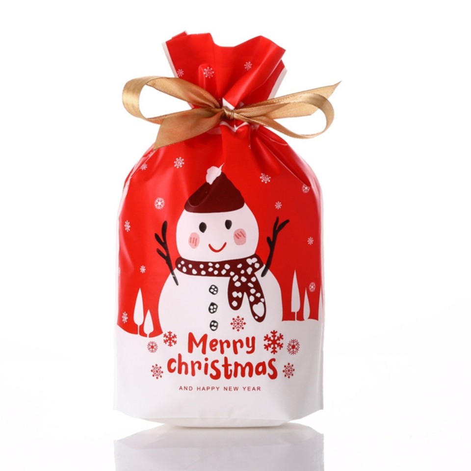 50PCS Xmas Bags Christmas Gift Bags Xmas Candy Bags For Cookie And