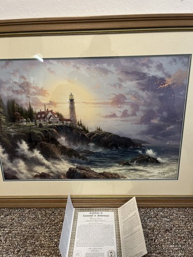 Thomas Kinkade Limited Edition Print #135/2850 Clearing Storms/SeaSide Memories - Picture 4 of 19