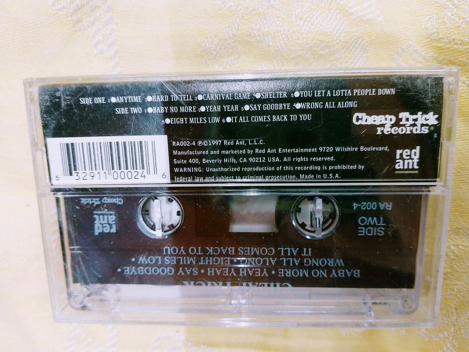 CHEAP TRICK cheap trick CASSETTE SEALED NOS Vintage 1997 Red Ant - Image 3 of 3