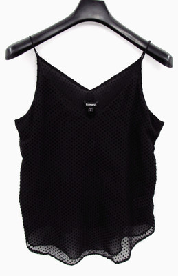 Express Camisole Womens Medium Black Adjustable Spaghetti Straps Lined Babydoll