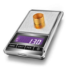 Portable Pocket Scale Jewelry Scale Mini Diamond Gold Coin Steel Body 300g X0.1g