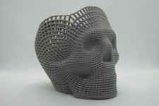 Decorative Skull Mesh Wire Framed Pen Holder Toothbrush Holder Desk Tidy