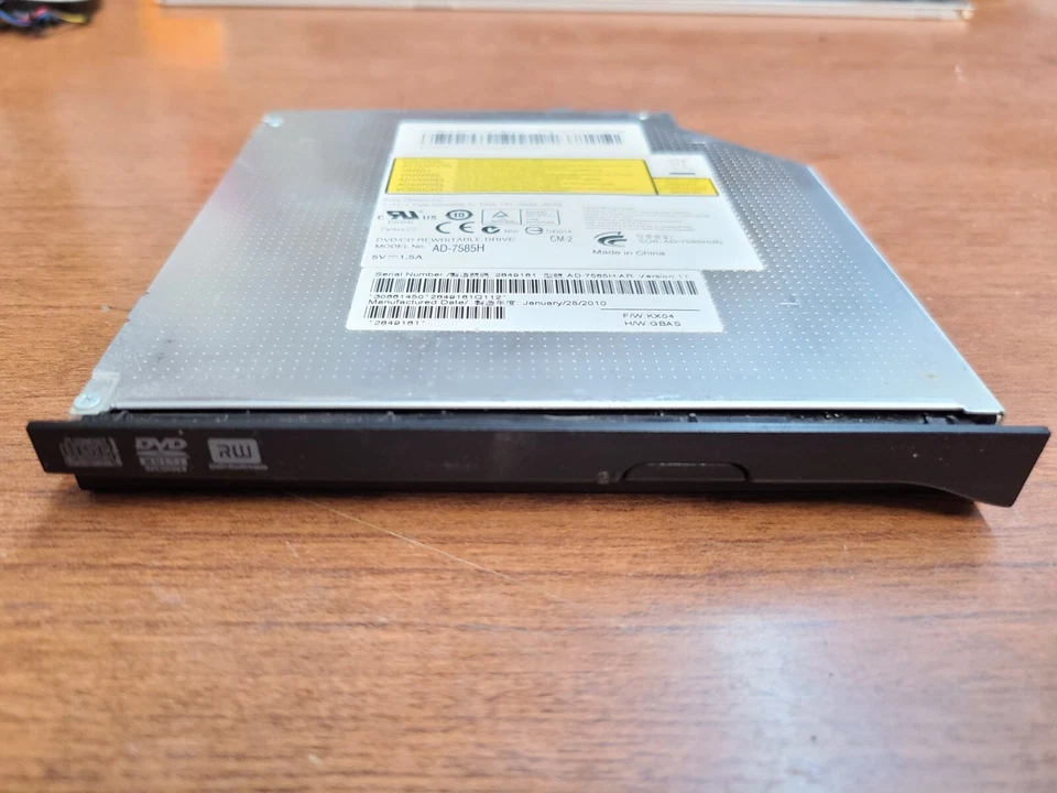 OEM! GATEWAY MS2273 ODD OPTICAL DISC DRIVE DVD CD WITH BEZEL AD-7585H KU0080E027 - Image 3 of 3