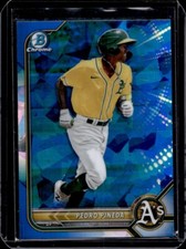 Pedro Pineda 2022 Bowman Chrome Sapphire - #BCP-94 - Oakland Athletics
