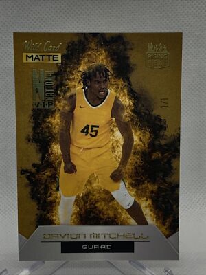 2022 Wild Card Matte True #1/1 DAVION MITCHELL National VIP Rising Heat