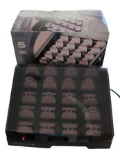 Remington T Studio H9000 Hot Rollers Hair Curlers Pearl Heated Ceramic 20 Clips